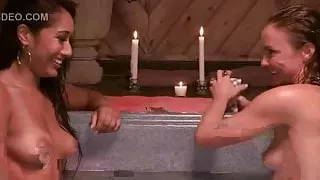 Heather Oconnell and Albina Nahar girl on girl action