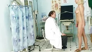 Blond milf step mom filthy tits and pussy exam