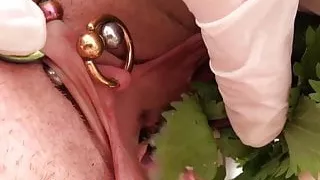 Nettles in Peehole Urethral Insertion Nettles & Fisting Cunt