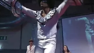 Hot male stripper pleasing a sexy girl