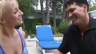 Beautiful blonde student makes love to her Spanish tutor