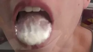 Lelu Love-Giantess Eating Whip Cream