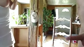 Armpit fetish & deep anal in the dining room