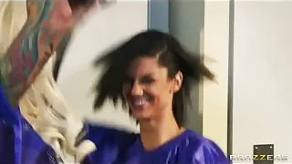 Two slutty football players celebrate by fucking their coach