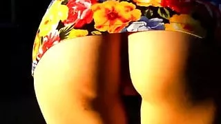 Big white latino ass in public! big ass and cameltoe