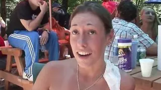 Sexy amateur girls posing naked outdoors