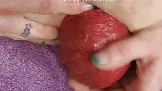 Plug self anal fisting and insane prolapse Dirtygardengirl