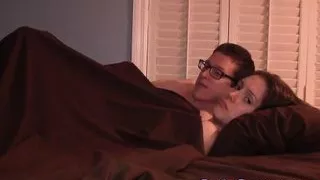 Couple fucking in hotel while roommate watches...