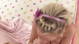 Blonde Babe Gets a Facial