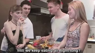 Teen swingers fuck together