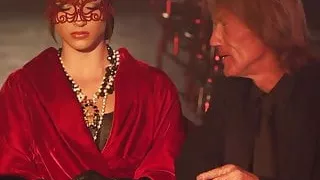 Beautiful girls in hot seduction ceremony