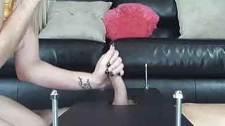 german handjob mistress tuants trapped cock