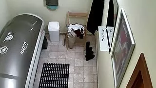 Big Tits Teen in Solarium