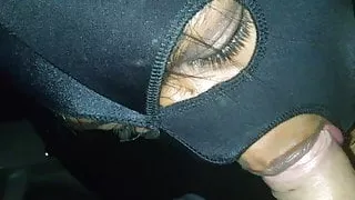 Black Ebony bitch sucking my hard cock