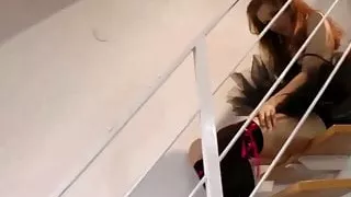 Young british ballerina rubbing her pussy