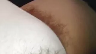 i love the feel of her soft pubic hair.