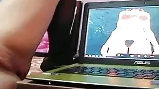 Sweetlizzy girl masturbating to Warcraft