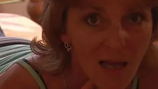 Mature slut step mom getting herself wet with her toy