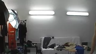 Backstage fun with real czech blonde