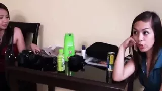 Horny Filipina Aiza is pimped out for sex by her best friend