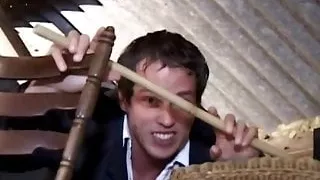 Maid laziness cured with spanking and fuck