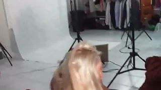 Hot POV lapdance and cock sucking by czech blonde