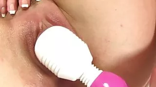 Tight juicy teen pussy toy stimulated