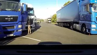 Czech Bitch Blonde Street Slut Wants it Hard