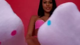 Feel how soft my feet are in these socks