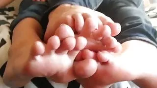 2 College girls sweat soles