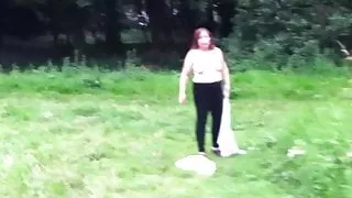 wife going for a walk