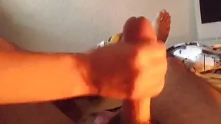 Amateur Spanish Brunette giving a cock massage before sex