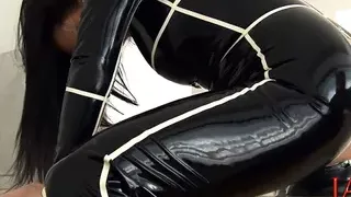 Extreme pussy stretching with giant dildo