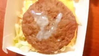Cum on food - burger
