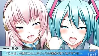 Turquoise idol is my smegma cleaner - Luka & Miku (Kiss)