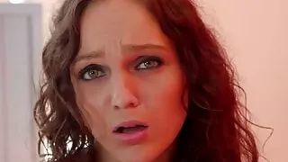 Girls Out West - Dildo slides into a shaved amateur pussy