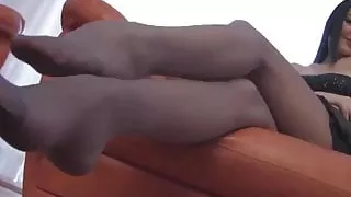 Girl showing her sexy feet