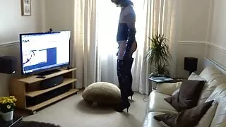 Alison Thighbootboy in fishnet and thigh boots