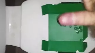 wankin in the bathroom