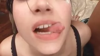 Brunette fucked hard