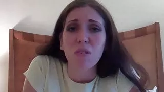 Shoving my man's big cock down your throat