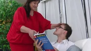 Fat old granny fucked hard by young boy