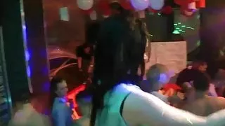 Party girls have fun in the club