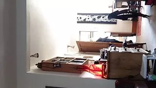 relaxing while partner at work