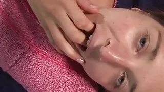 Hairy amateur cutie masturbating quietly