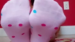 Play with my perfect little white socks