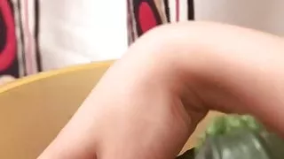 Sexy girls like vegetables