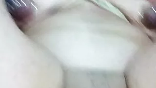 angel gets cupped and then cums hard