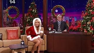 Pamela Anderson Showing Legs On The Tonight Show