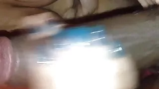 Handjob to footjob with cummy feet Part 1